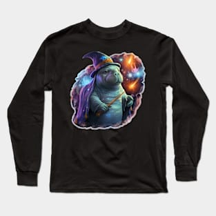 Wizard Manatee Long Sleeve T-Shirt